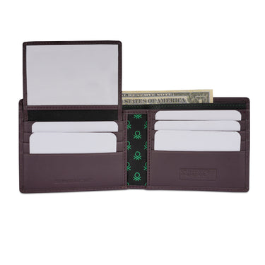 United Colors of Benetton Davide Passcase Wallet Wine