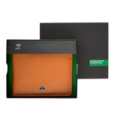 United Colors of Benetton Davide Global Coin Wallet Tan