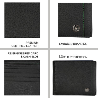 United Colors of Benetton Donato Passcase Wallet Black