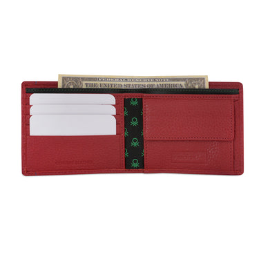 United Colors of Benetton Donato Global Coin Wallet Wine