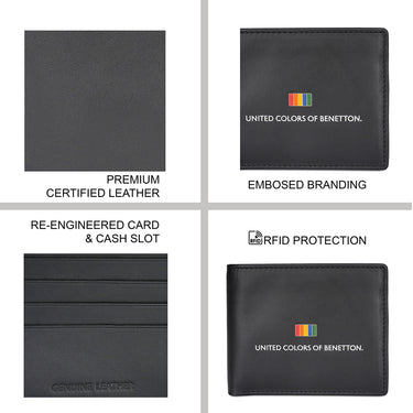 United Colors of Benetton Edmondo Global Coin Wallet black