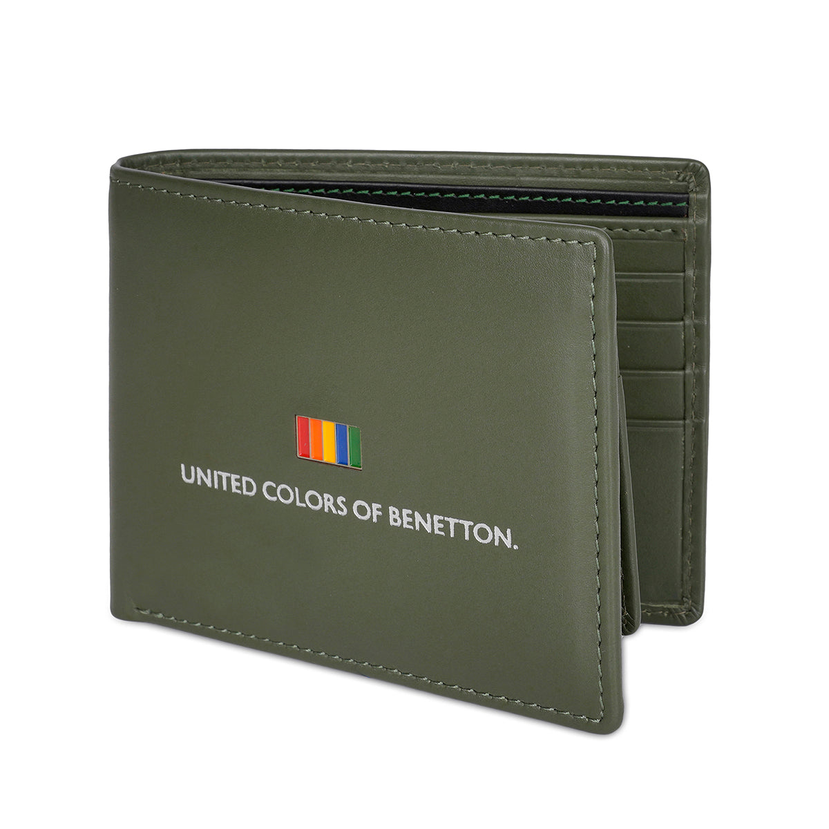 United Colors of Benetton Edmondo Global Passcase Wallet Olive