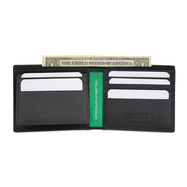 United Colors of Benetton Genaro Passcase Wallet Black