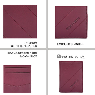 United Colors of Benetton Ezekiel Bifold Wine
