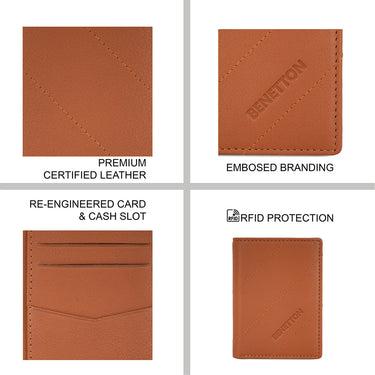 United Colors of Benetton Ezekiel Bifold Tan