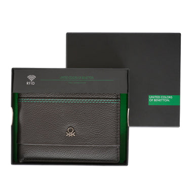 United Colors of Benetton Fenwick Passcase Wallet Brown