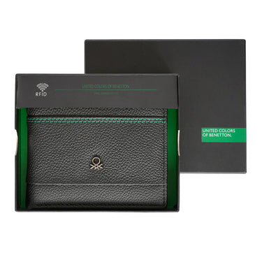 United Colors of Benetton Fenwick Passcase Wallet Black