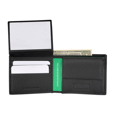 United Colors of Benetton Fenwick Passcase Wallet Black