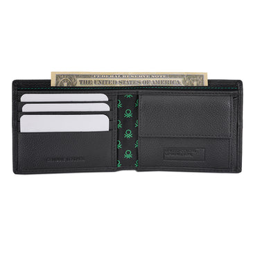 United Colors of Benetton Ivano Global Coin Wallet Black