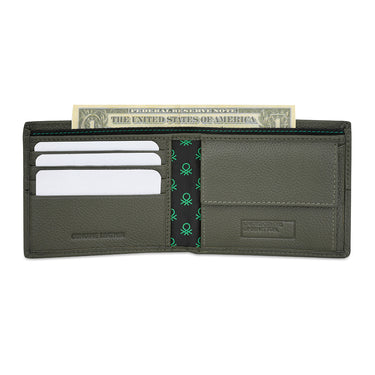 United Colors of Benetton Ivano Global Coin Wallet Olive