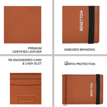 United Colors of Benetton Lazaro Money Clip Wallet