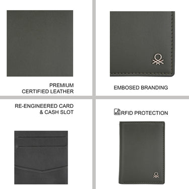 United Colors of Benetton Lotario Bifold olive