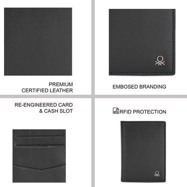 United Colors of Benetton Lotario Bifold Black