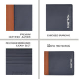 United Colors of Benetton Maceo Passcase Wallet Navy