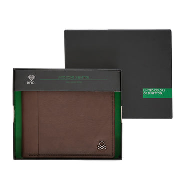 United Colors of Benetton Marcell Global Coin Wallet Brown