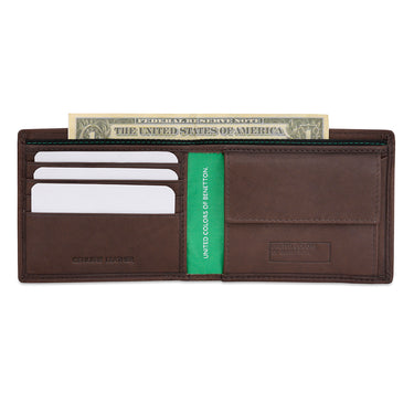 United Colors of Benetton Marcell Global Coin Wallet Brown