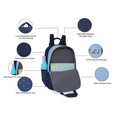 United Colors of Benetton Fermo Back to School Backpack Green