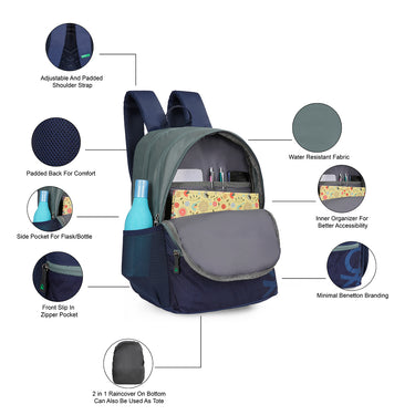 United Colors of Benetton Wilder Back to school Backpack Green