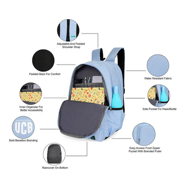 United Colors of Benetton BrixenBack to School Backpack Blue