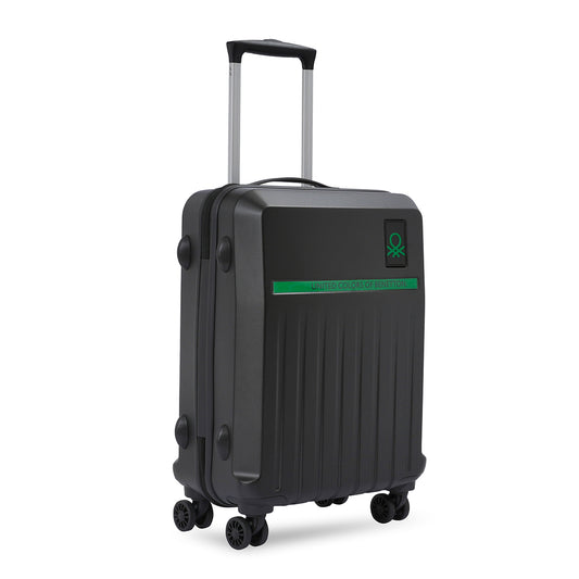 United Colors of Benetton Cobalt Hard Luggage Cabin Black
