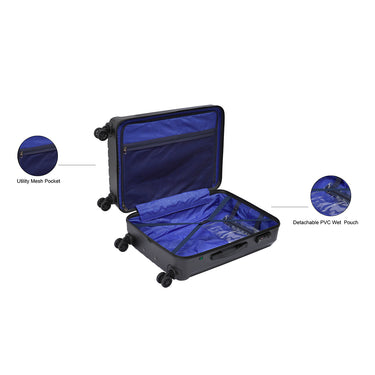 United Colors of Benetton Cobalt Hard Luggage Mid Black