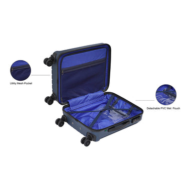 United Colors of Benetton Cobalt Hard Luggage Navy cabin