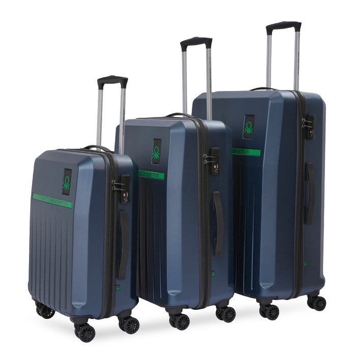 United Colors of Benetton Cobalt Hard Luggage Navy Mid