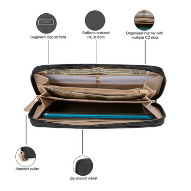 Sugarush Esther Women's Wallet Black