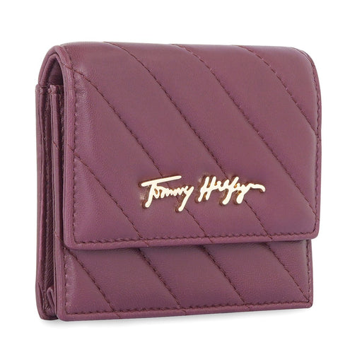 Tommy Hilfiger Angelina Women's Small Flap Wallet With Sling Wine