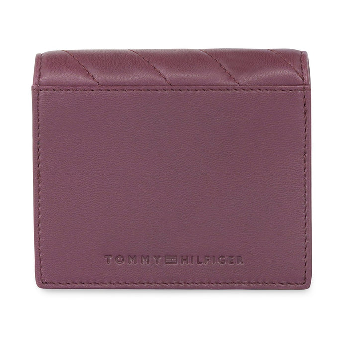 Tommy Hilfiger Angelina Women's Small Flap Wallet With Sling Wine