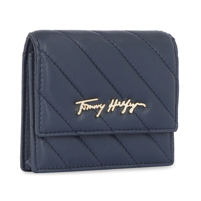 Tommy Hilfiger Angelina Women's Small Flap Wallet With Sling Navy