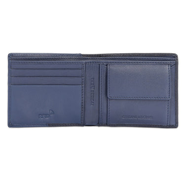 The Vertical Denwer Men's Global Coin Wallet Black+navy