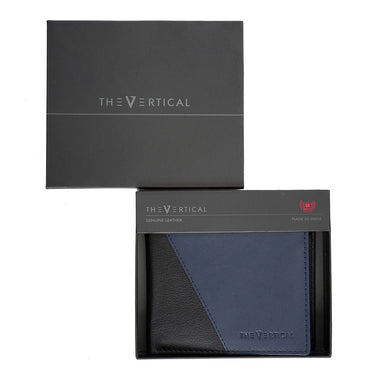 The Vertical Denwer Men's Global Coin Wallet Black+navy