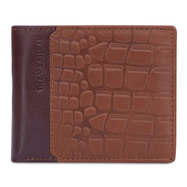 The Vertical Howland Men's Global Coin Wallet Brown+tan