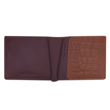 The Vertical Howland Men's Global Coin Wallet Brown+tan