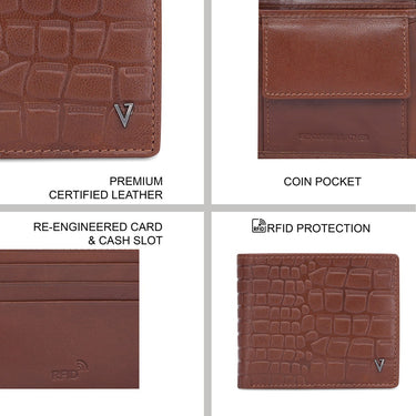 The Vertical Albama Men's Global Coin Wallet Tan