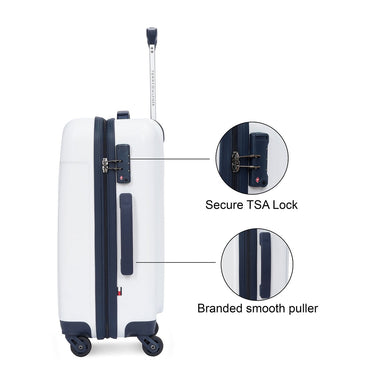 Tommy Hilfiger Wyoming Hard Luggage White