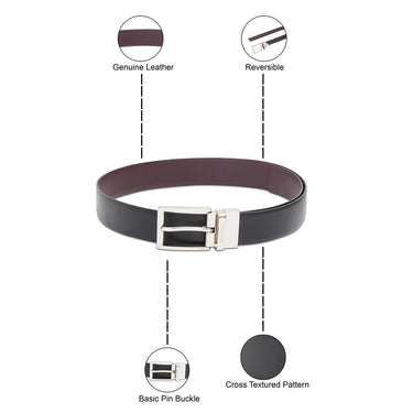 United Colors of Benetton Lazio Men's Reversible Belt Black