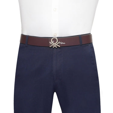 United Colors of Benetton Malaga Men's Reversible Belt Wine