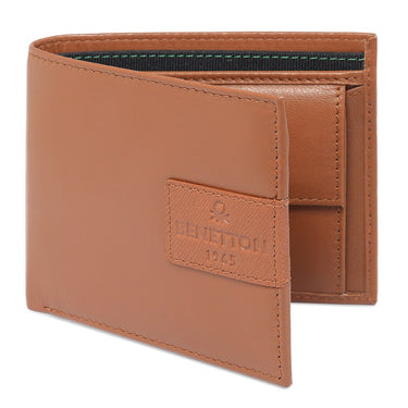 United Colors Of Benetton Jodeco Men's Global Coin Wallet Tan