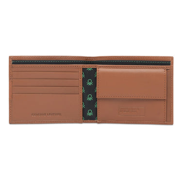 United Colors Of Benetton Jodeco Men's Global Coin Wallet Tan