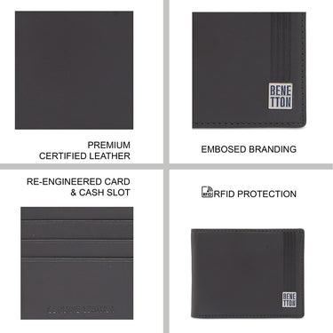 United Colors Of Benetton Rembla Men's Passcase Wallet Brown