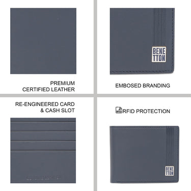 United Colors Of Benetton Rembla Men's Slimfold Wallet Navy