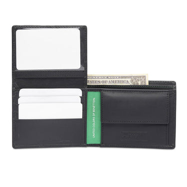 United Colors Of Benetton Rembla Men's Multicard Coin Wallet Black