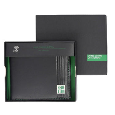 United Colors Of Benetton Rembla Men's Multicard Coin Wallet Black
