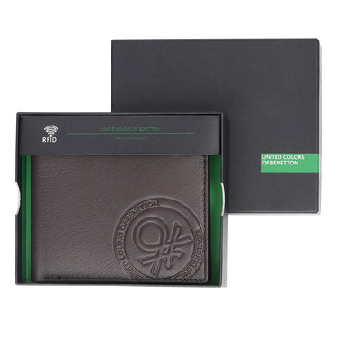United Colors Of Benetton Serrat Men's Global Coin Wallet Brown