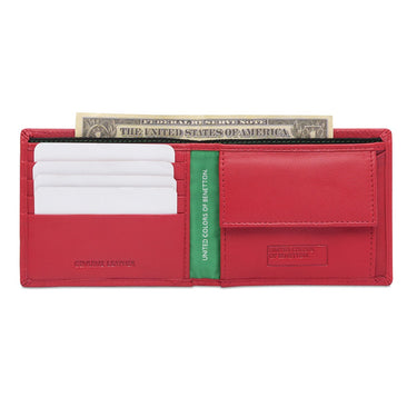United Colors Of Benetton Serrat Men's Global Coin Wallet Red