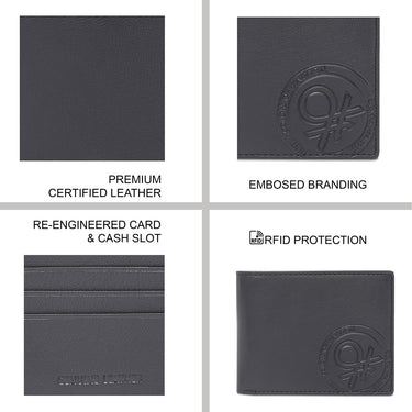 United Colors Of Benetton Serrat Men's Passcase Wallet Black