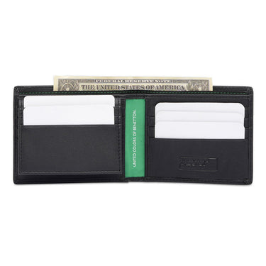 United Colors Of Benetton Serrat Men's Passcase Wallet Black