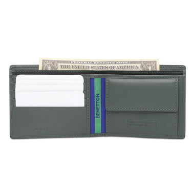 United Colors Of Benetton Wetherell Men's Global Coin Wallet Olive